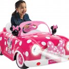Disney Minnie Mouse Convertible Car 6-Volt Electric Ride-On by Huffy