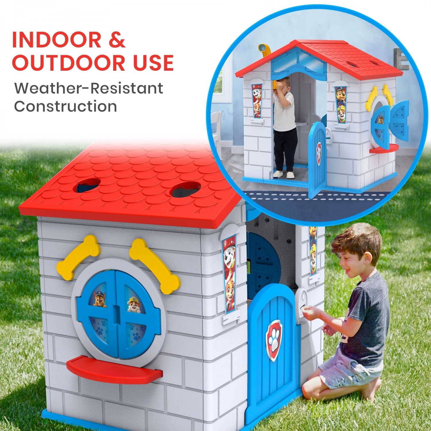 Nick Jr. PAW Patrol Plastic Indoor,Outdoor Playhouse with Easy Assembly