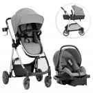 Evenflo Omni Plus Modular Travel System with LiteMax Sport Rear-Facing Infant Car Seat