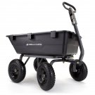 Gorilla Carts GOR6PS 1200-lb. Heavy-Duty Poly Dump Cart, 13" Tires