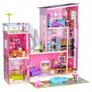 KidKraft Uptown Wooden Dollhouse with Lights & Sounds, Pool and 36 Accessories