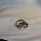 Silver hoop earrings clip ons (93c)