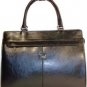 Woman's Briefcase with Shoulder Strap - Black