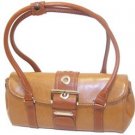 Rina Rich Large Clutch Handbag Camel