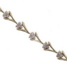 1.0CT Diamond Gold Link Bracelet