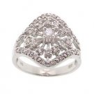 Diamond White Gold Heart Cocktail Ring
