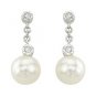 14K White Gold Diamond Earrings
