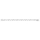 Sterling Silver Bracelet with 18 Genuine Diamonds
