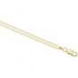 14K Yellow Gold Solid Flexible Herringbone - 7 inches