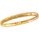 14K Yellow Gold Child's Flex Bangle Bracelet