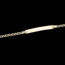 14K Yellow Gold Teen I.D. Marine Link Bracelet