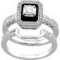 14K White Gold Diamond Bridal Engagement Ring