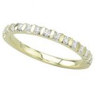 14K Yellow Gold Diamond Band Ring