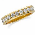 14K Yellow Gold Diamond Band Ring