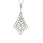 14K White Gold Diamond Necklace