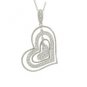 14K White Gold Diamond Necklace
