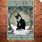 Black Cat Metal Tin Sign Wall Hanging Metal Plaque Cat Lovers Gift Wall Decoration Metal Plate