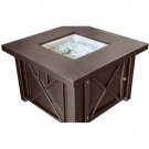 AZ Patio Heaters 38" LP Gas Outdoor Fire Pit with Lid