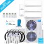 MRCOOL DIY Mini Split - 5 Zone Condenser + 230V (4x) 9K & (1x) 12K BTU Heat Pum