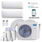 MRCOOL DIY Mini Split - 4 Zone Condenser + 12K & 18K BTU Ductless Air Handler +