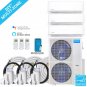 MRCOOL DIY Mini Split - 5 Zone Condenser + 230V (1x) 12K & (2x) 18K BTU Wall Mo