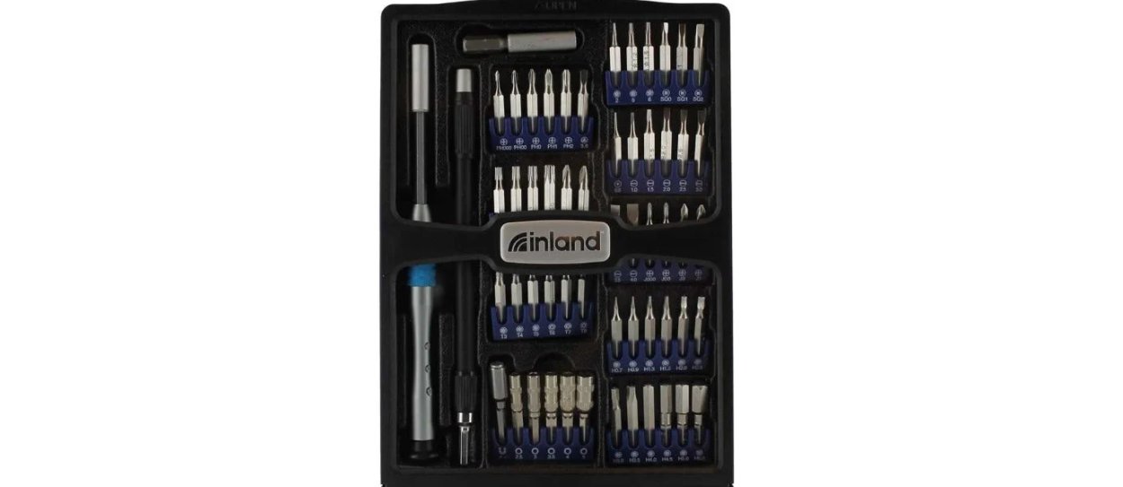 Inland uFixit Bit Driver Kit - 54 Pieces