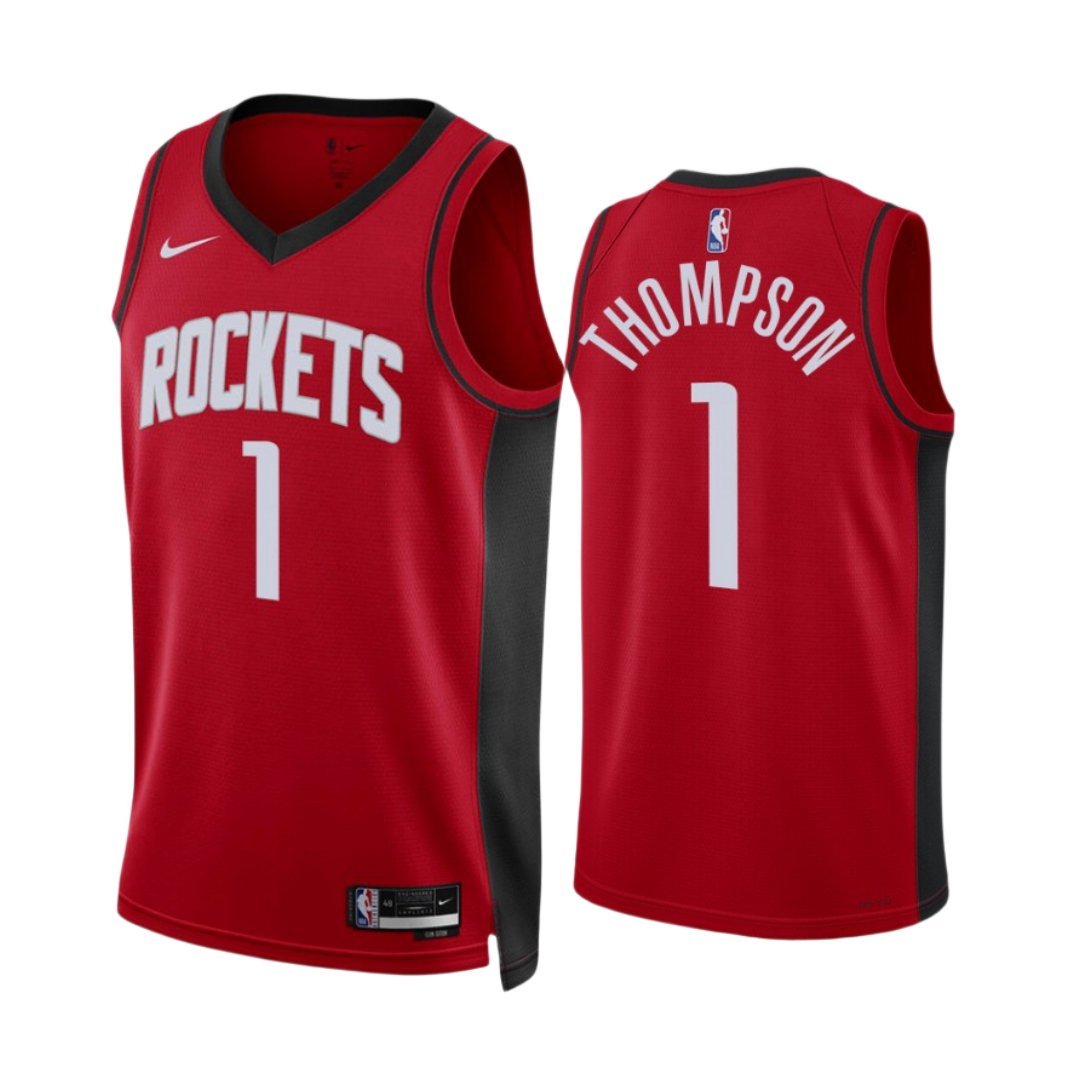 #1 Amen Thompson Houston Rockets Icon Edition Red Jersey S - 4XL