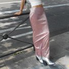 Fairycore Elegant Long Skirt/ Jacquard Low Waist Skirt/ Satin Pink grunge skirt Cute 2000s y2k skirt