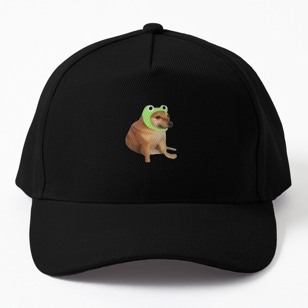 Cheems With Frog Hat Baseball Cap Casquette Snap Back Hats