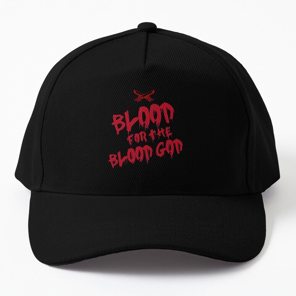 Khorne Chaos God Graffetti Blood For The Blood God Baseball Cap ...