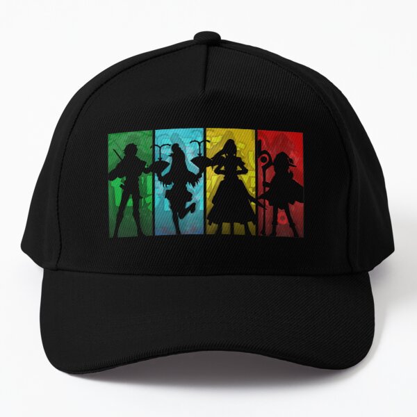 Konosuba Squad Silhouette Baseball Cap Hat Casquette Black