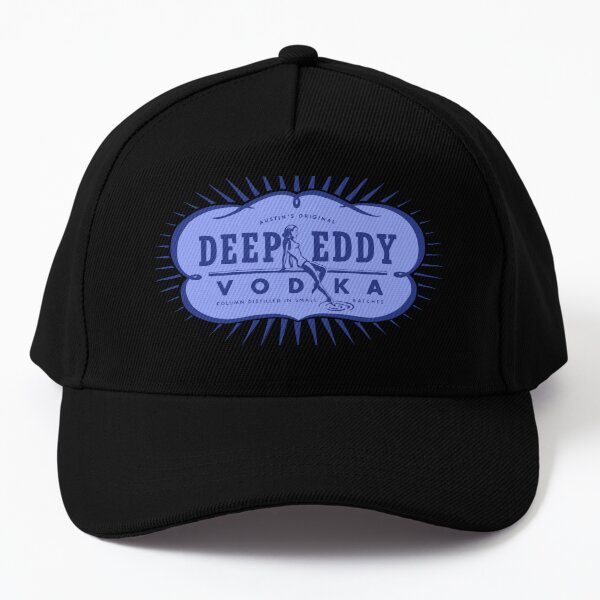 Deep Eddy Logo Baseball Cap Hat Black Printed Czapka Hip Hop