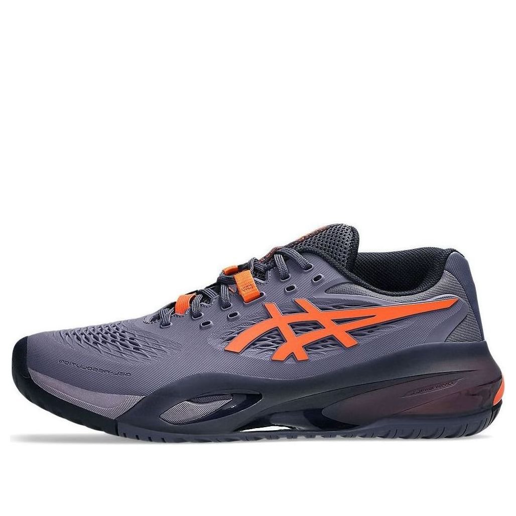 Men Women Asics Gel-Resolution X Wide Greyish Purple Nova Orange 1041A487-500