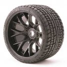 Sweep Racing SRC1001B Monster Truck Road Crusher Belted tire on Black 4pc