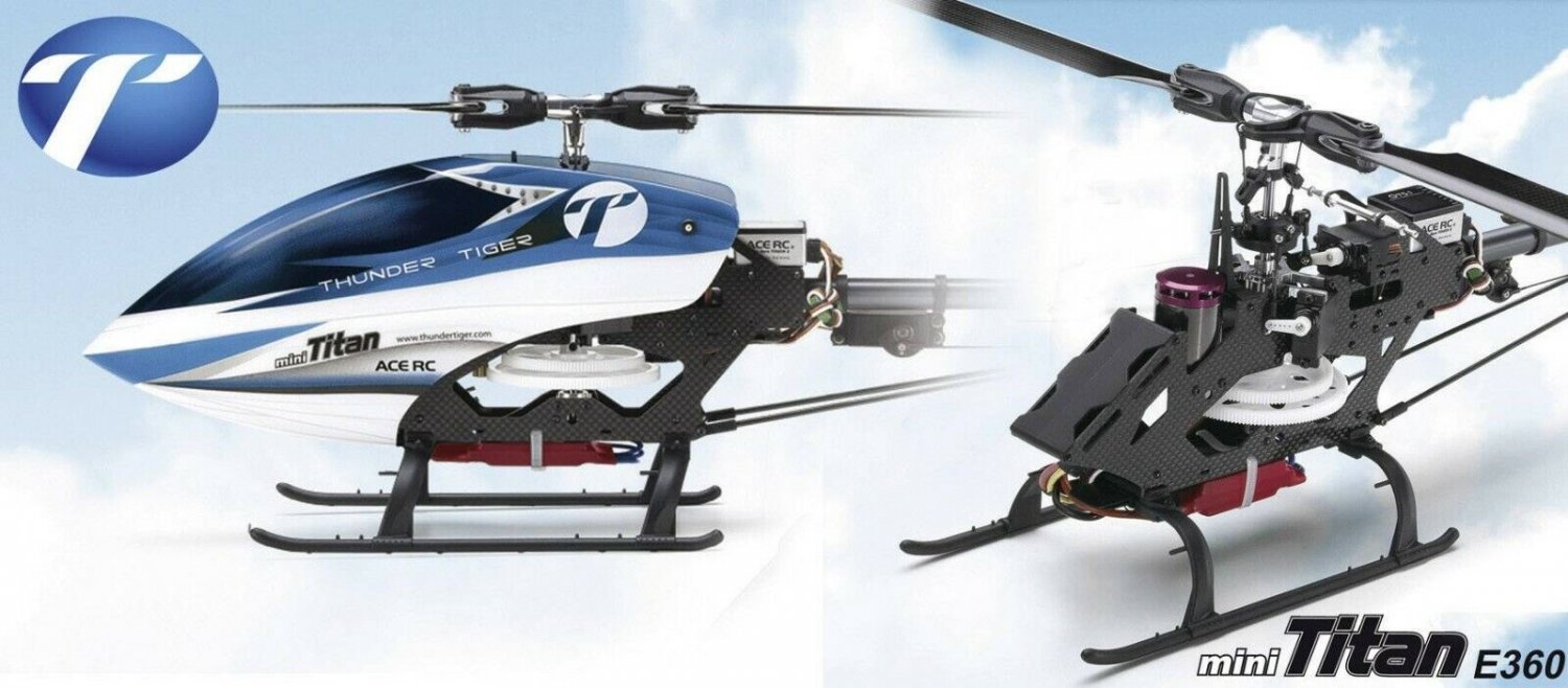 THUNDER TIGER E360 FLYBARLESS ARF HELI
