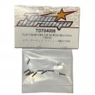 Team Durango TD704008 Flat Head Hex Screws M2x10mm - 10CT