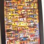 Signed Abstract Junk Boat Motif Oil Painting