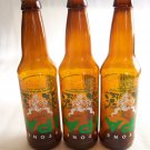 Three Stone IPA Leave No Stone Unturned 2020 Promo Upside-Down Empty Beer Bottles.