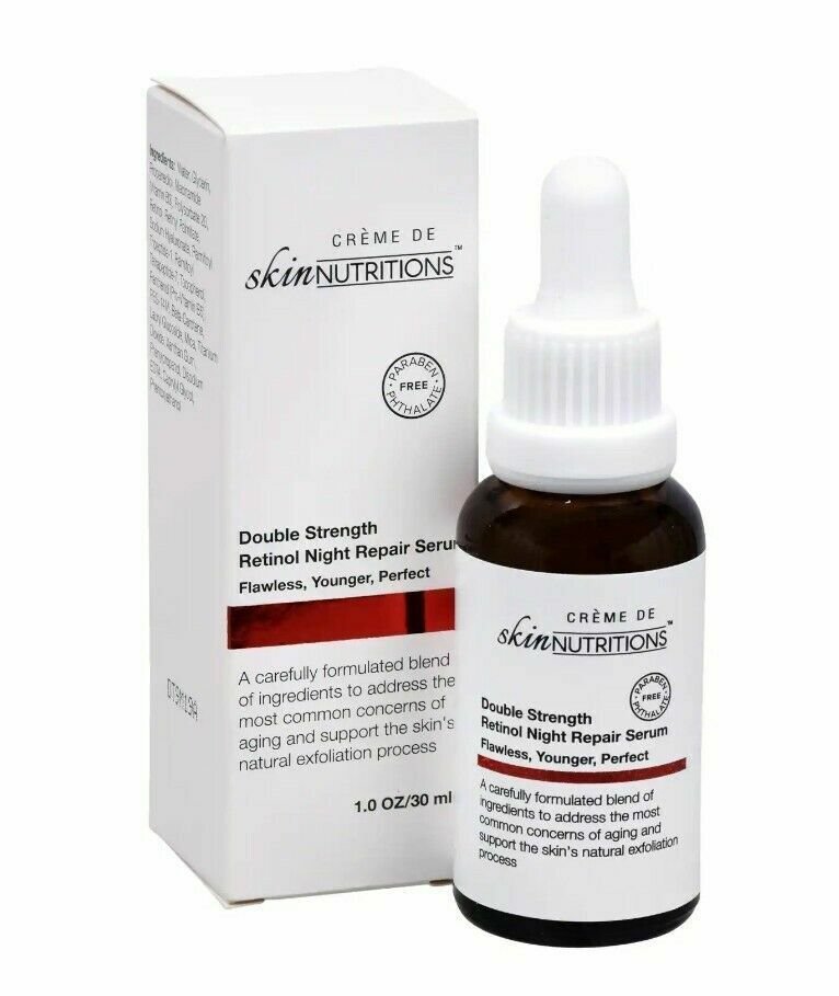 Creme de Skin Nutritions Double Strength Retinol Night Repair Serum-1 oz (30ml)