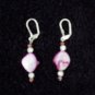 fushia stone earring