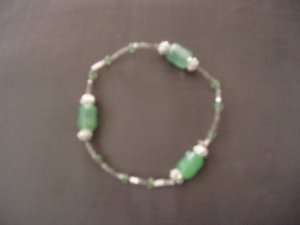 light green beaded bracelet
