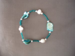 turquoise stone beaded bracelet
