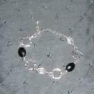 black and clear bracelet