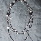 multi colored black grey necklace