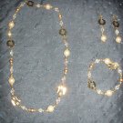 gold and ivory pearl trio