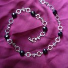 black and clear beaded necklace