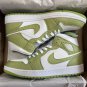 Mens Wmns Air Jordan 1 Mid SE &acirc;��Green Python&acirc;�� DV2959-113