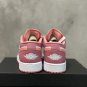 Women Air Jordan 1 Low Desert Berry Coral Chalk 553560-616 Gs Shoes