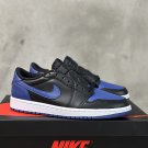 Men's Sneakers Air Jordan 1 Retro Low Black Blue Low Top Basketball Shoes CZ0775-041