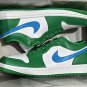 Men's And Women's Models Air Jordan 1 Low Shoes Lucky Green Aquatone Blue DC0774-304